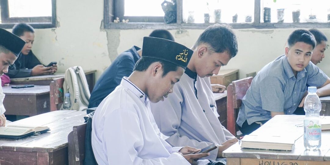 Photo junior high exam