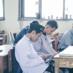 Photo junior high exam