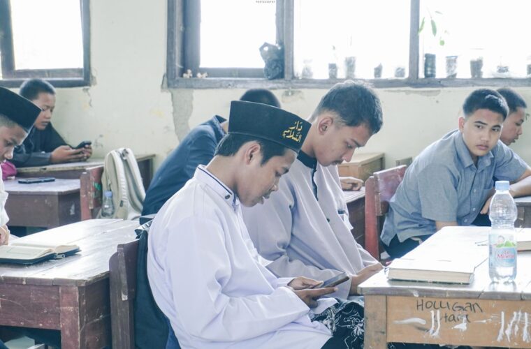 Photo junior high exam